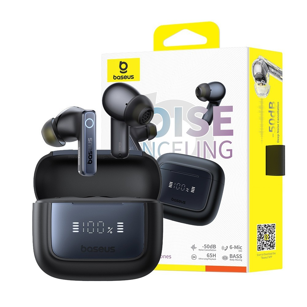 Baseus Bowie 35 Active Noise Cancellation (-50dB) 65 Hours Playtime True Wireless Earbuds