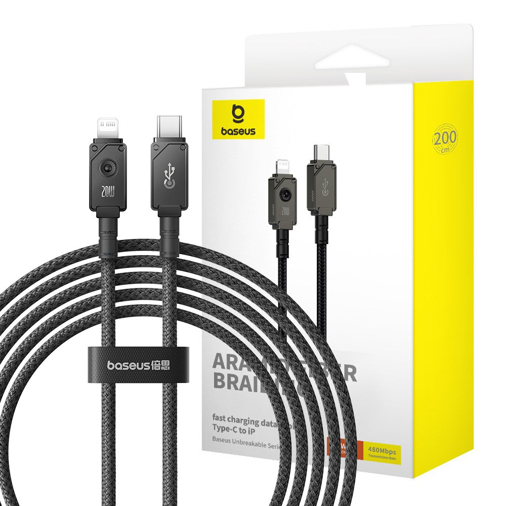 20 Watts Fast Charge Military Grade F12 Aramid Fibre Type C to Lightning (for iPad & iPhone)