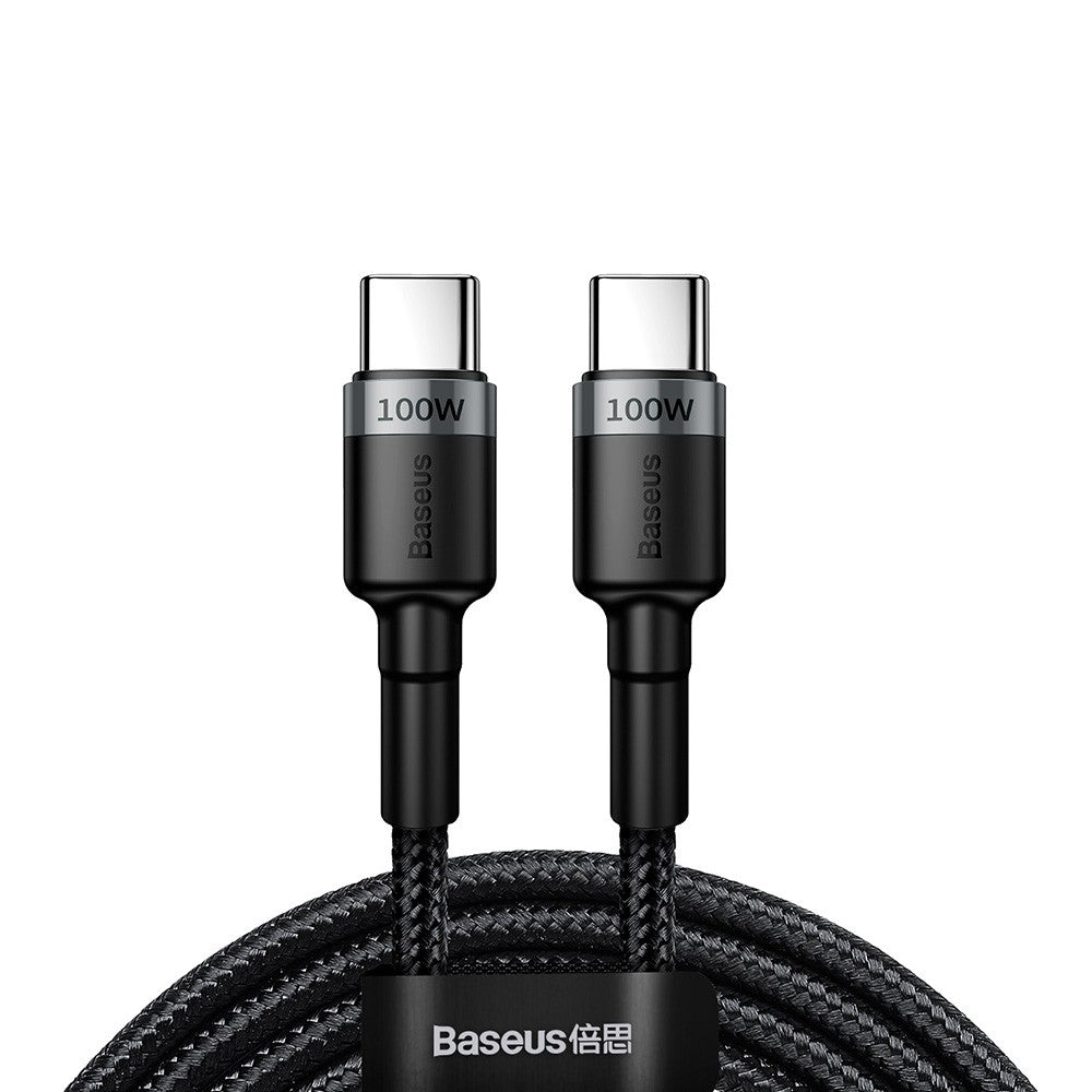 Baseus 100 Watt Quick Charge Braided Type-C to Type-C Cable (2 meters)
