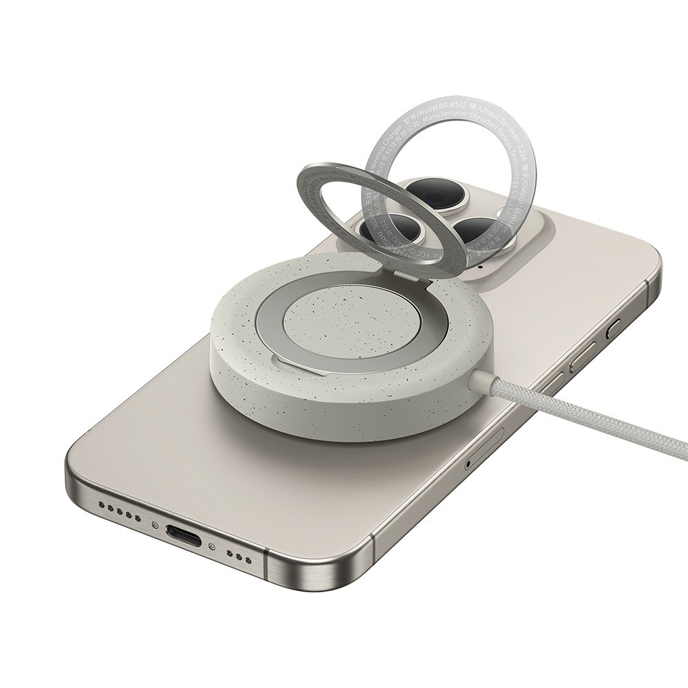 Mini4 Magnetic Wireless Charger 15W 2 in 1 with Built in Stand (Qi2 Certified)