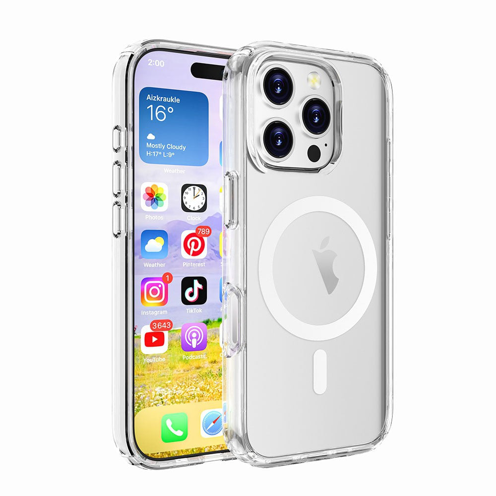 iPhone 16 Series - Military Grade Shockproof Magsafe Transparent Case