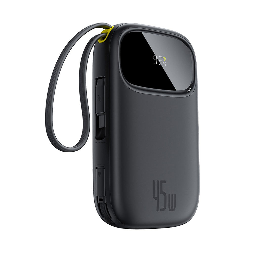 Baseus 45 Watt Dual Integrated Cable Portable Fast Charger 10,000mAh