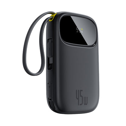 Baseus 45 Watt Dual Integrated Cable Portable Fast Charger 10,000mAh