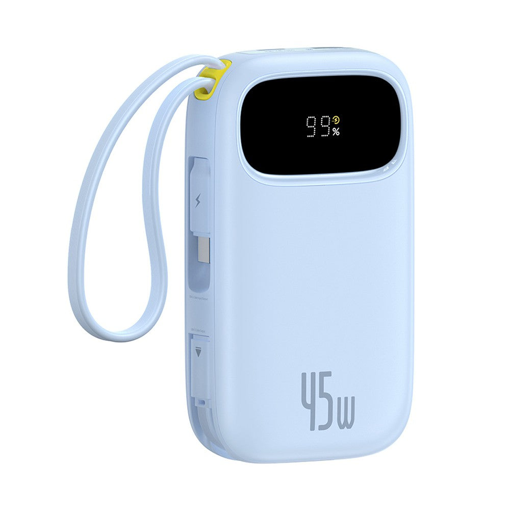 Baseus 45 Watt Dual Integrated Cable Portable Fast Charger 10,000mAh