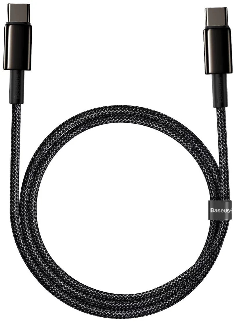 Baseus Premium Gold Fast 100 Watt Charging Data Cable Type-C to C