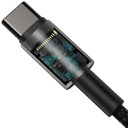 Baseus Premium Gold Fast 100 Watt Charging Data Cable Type-C to C