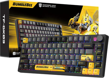 Transformers Mechanical Keyboard RGB Bumblebee Autobot (81 Keys Layout) PLUS Bundle Options