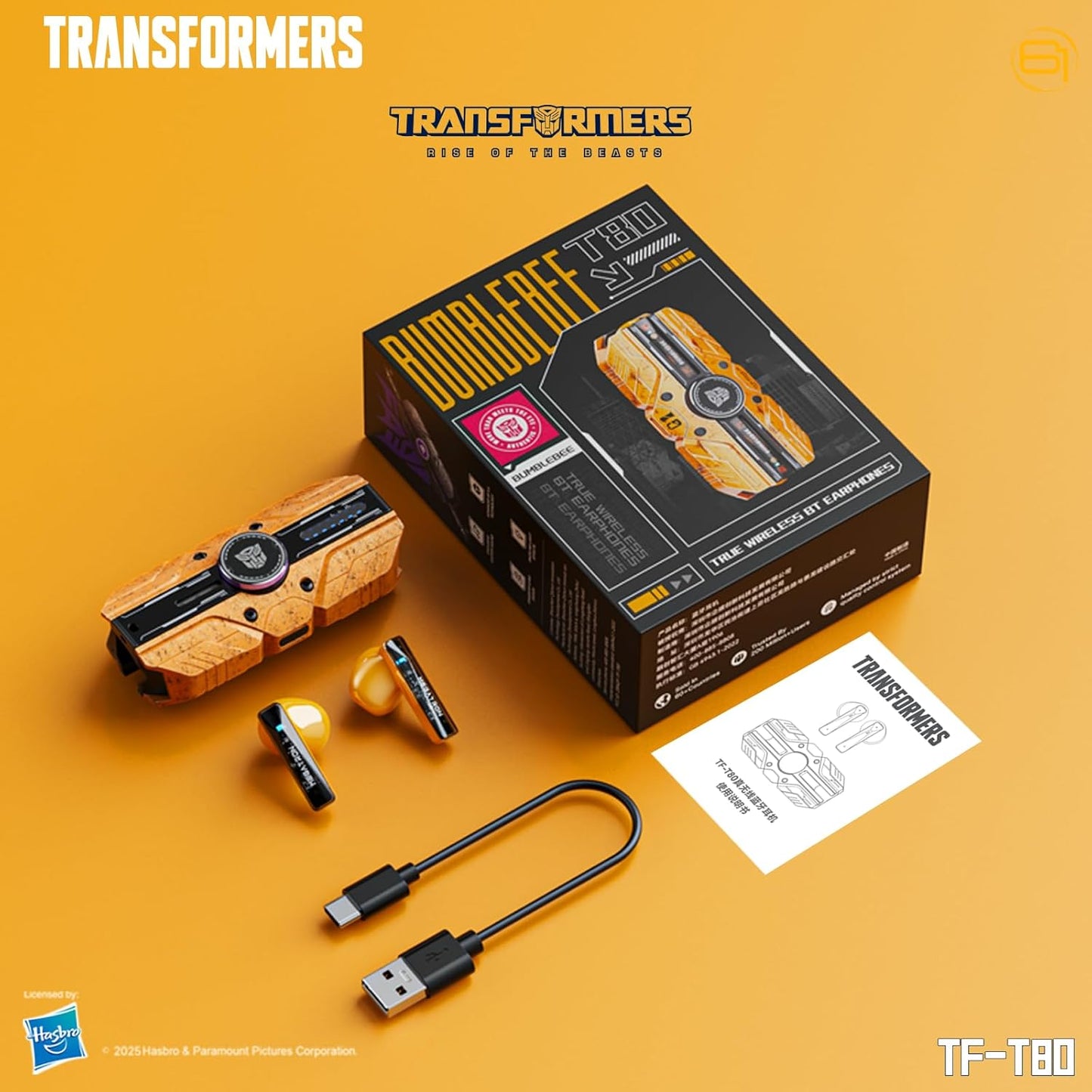 Bumblebee Fidget Spinner True Wireless Ear Buds T80Y+ PLUS BUNDLE OPTIONS