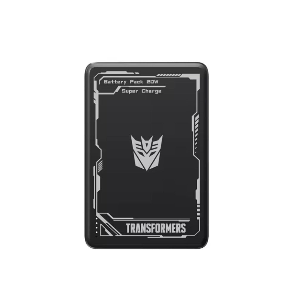 Transformers TF-D29 Thin Wireless Power Bank Magnetic 5,000mAh BONUS FREE Type C to Lightning Cable (1.5m)