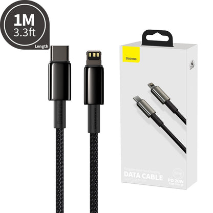 Baseus Premium Gold Fast Charging Data Cable Type-C to Lightning Maximum 20W