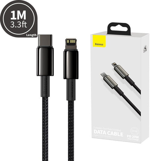 Baseus Premium Gold Fast Charging Data Cable Type-C to Lightning Maximum 20W